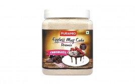 Puramio Eggless Mug Cake Premix Chocolate  Plastic Jar  700 grams